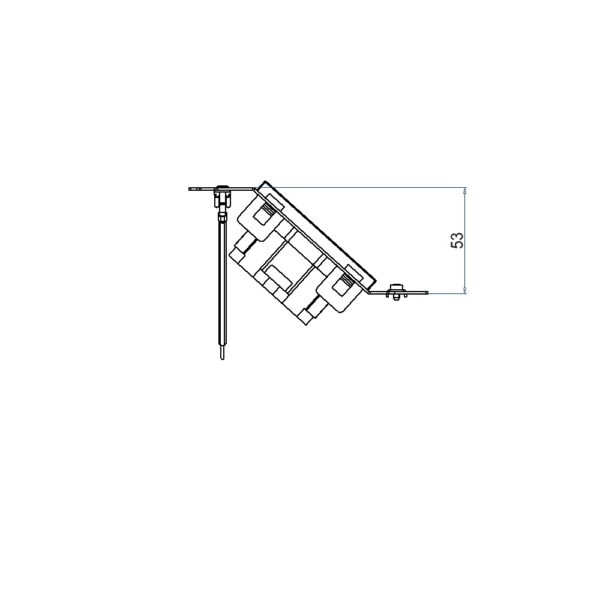 Produktbild UBD 133 140  -  Steckdoseneinsatz für 3 FLF, inkl. 1x 3xT13/s weiss